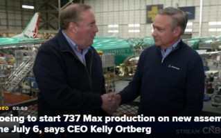 波音CEO：全新总装线7月6日投产737MAX客机
