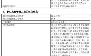 银河基金迎来新任副总陈勇 跨券商、投行、基金复合背景加持