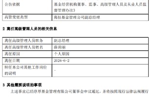 淳厚基金副总经理薛莉丽离任，国资入主后投研体系面临重塑